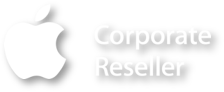 White Apple Logo Corporate Reseller